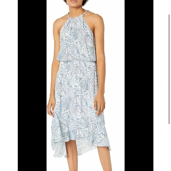 Parker Women's Halter Tiered Kyra Dress Botanica Dots - Picture 5 of 5